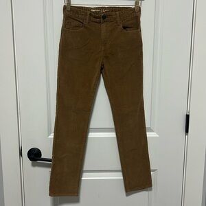 GAP Kids Boys Corduroy Regular Slim Pants Sz 12 SLIM Brown Tan